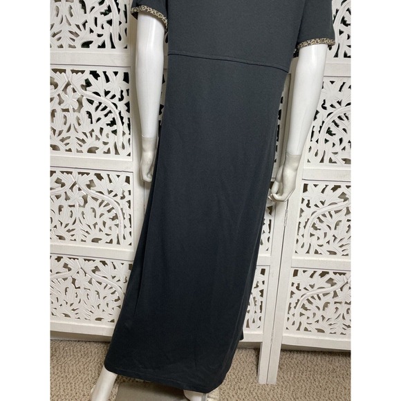 Sweet Jessie Women’s Brown Turtle Print Button Front Maxi Dress - Picture 12 of 13